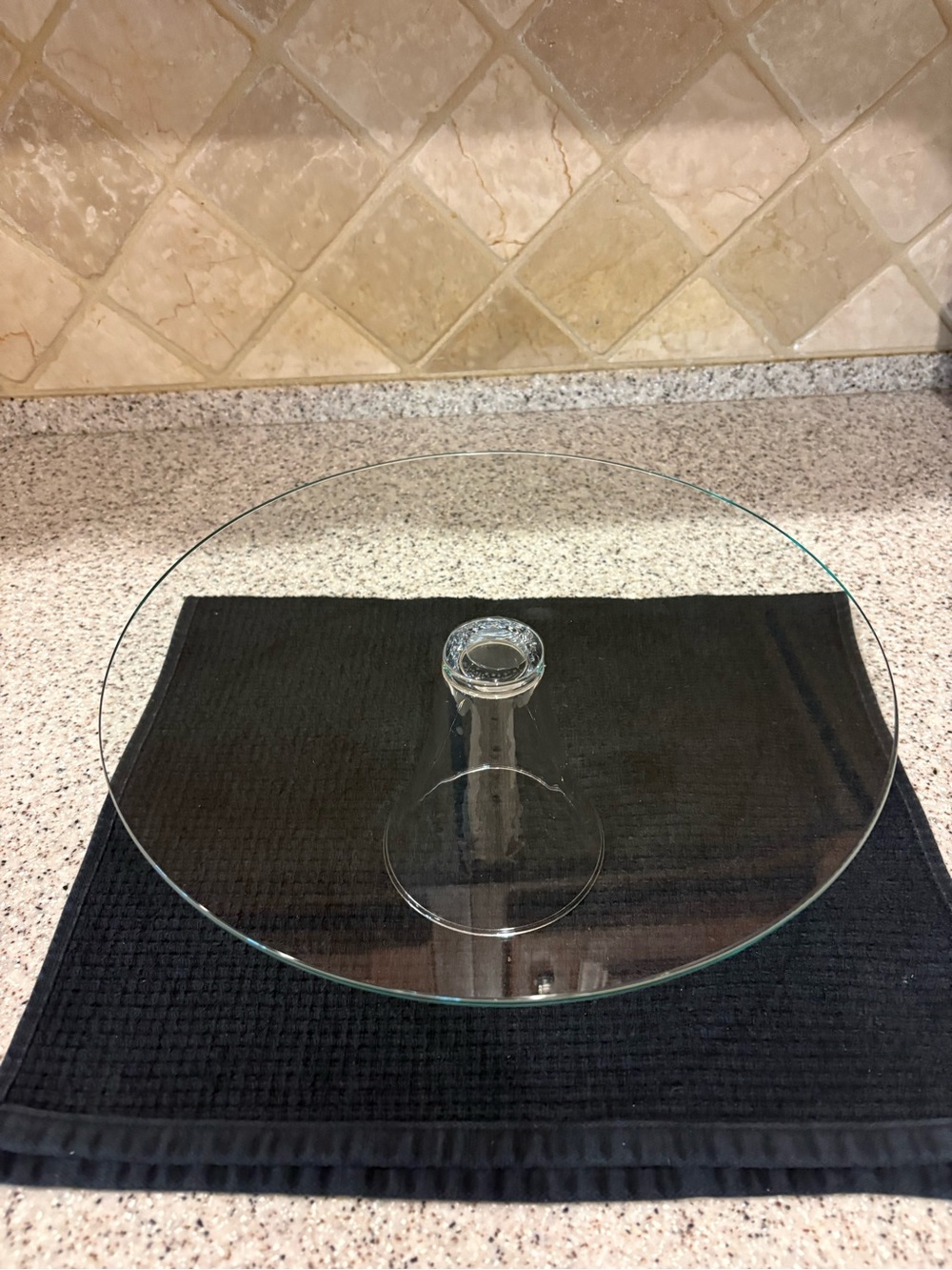 Clear Glass Pedestal Cake Stand Holiday Wedding Serving Plate - Picture 2 of 7